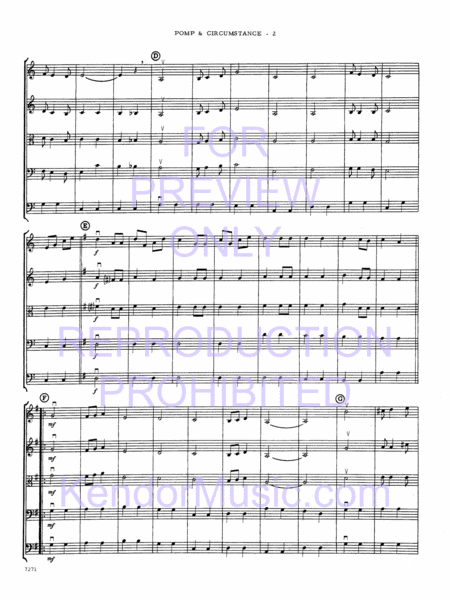 Pomp And Circumstance (Full Score)