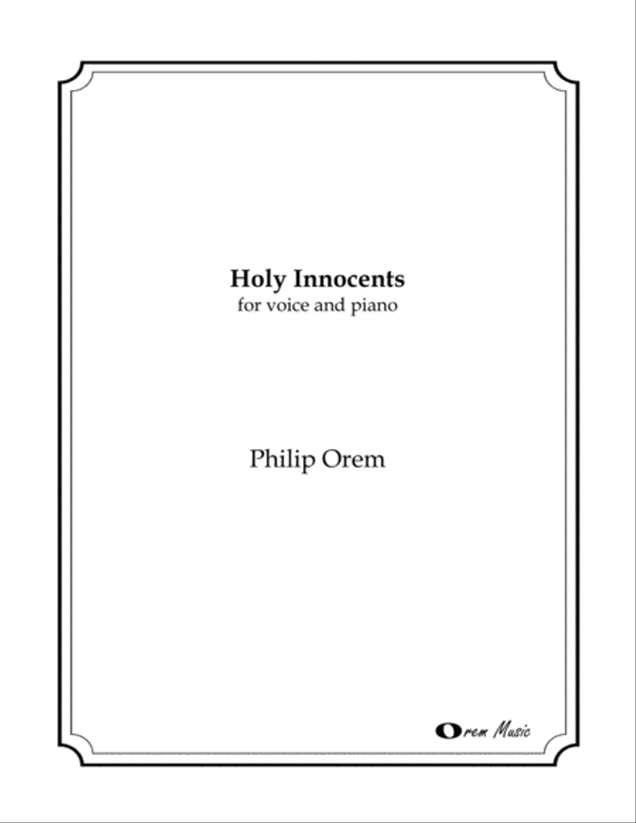 Holy Innocents (Ab) Voice scores gallery preview page 1