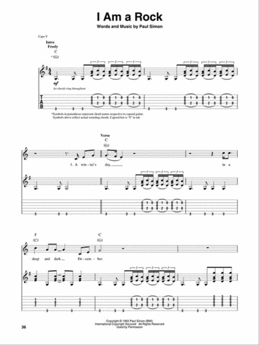 Simon & Garfunkel Simon & Garfunkel Acoustic Guitar scores gallery preview page 5