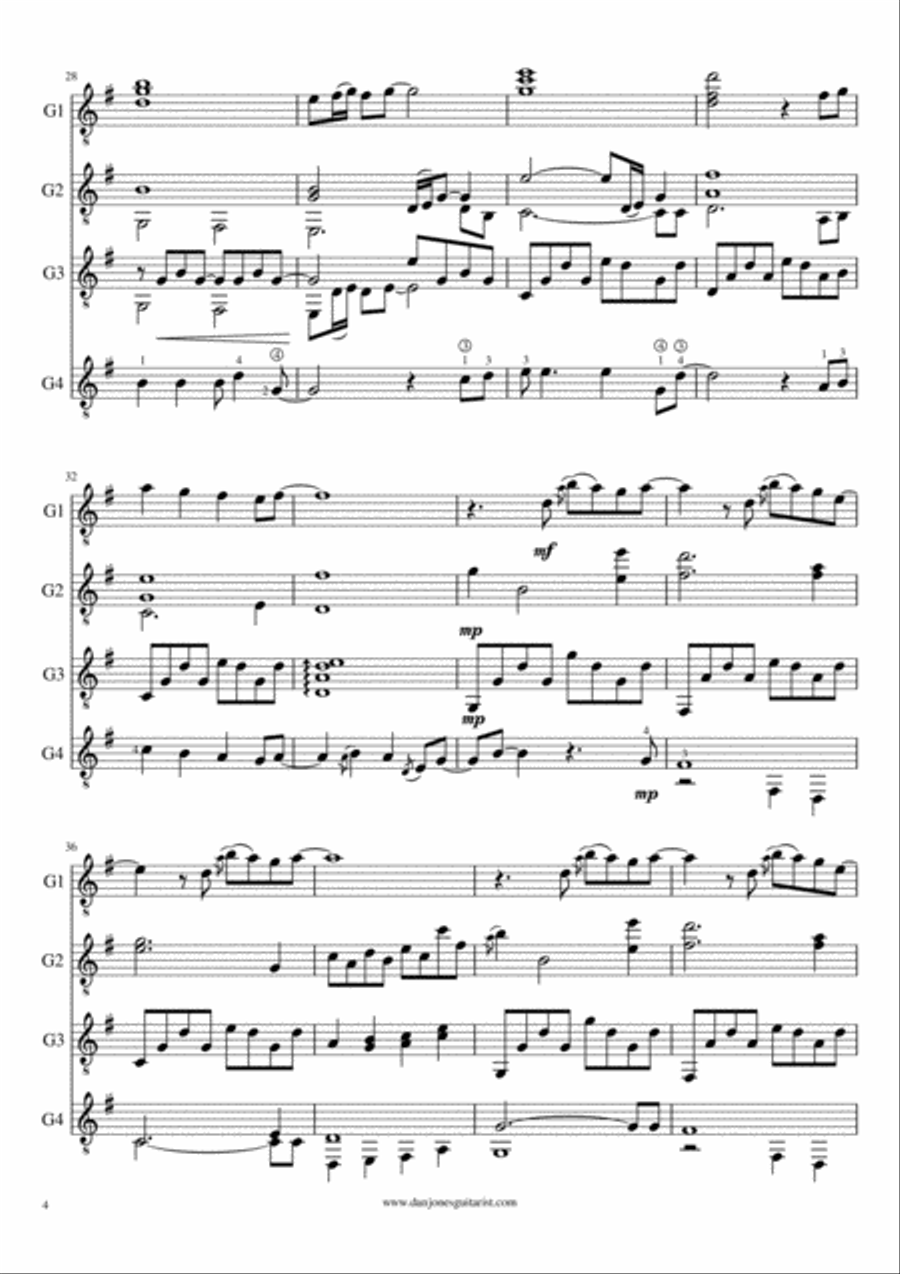 Wonderful Tonight Small Ensemble scores gallery preview page 4