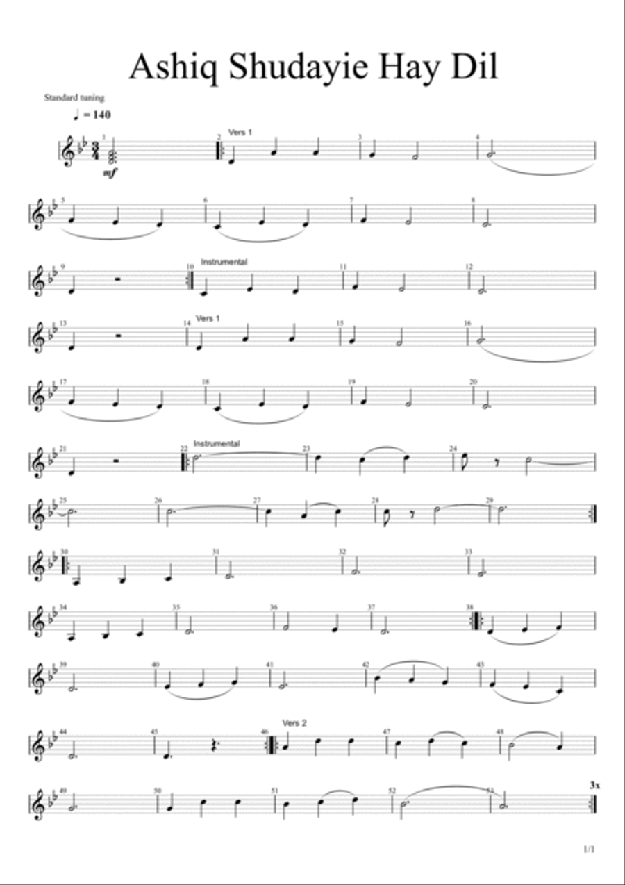 Ahmad Zahir : Sheet Note Music (Vol 5) Legend of Afghanistan Music 5 نوتهای موسیقی هنری احمد ظاهر Piano, Vocal, Guitar scores gallery preview page 3