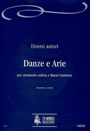 Book cover for Dances and Airs for solo Instrument and Continuo