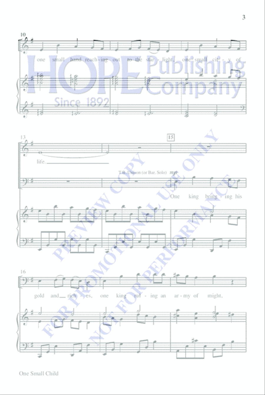 One Small Child 4-Part scores gallery preview page 3