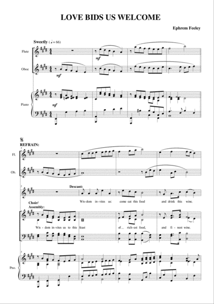 Love Bids Us Welcome 4-Part scores gallery preview page 2