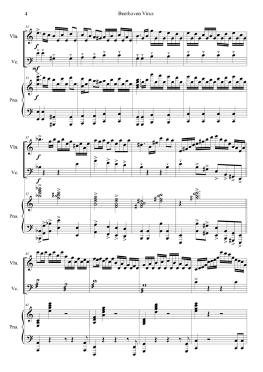 Beethoven Virus Piano Trio scores gallery preview page 4