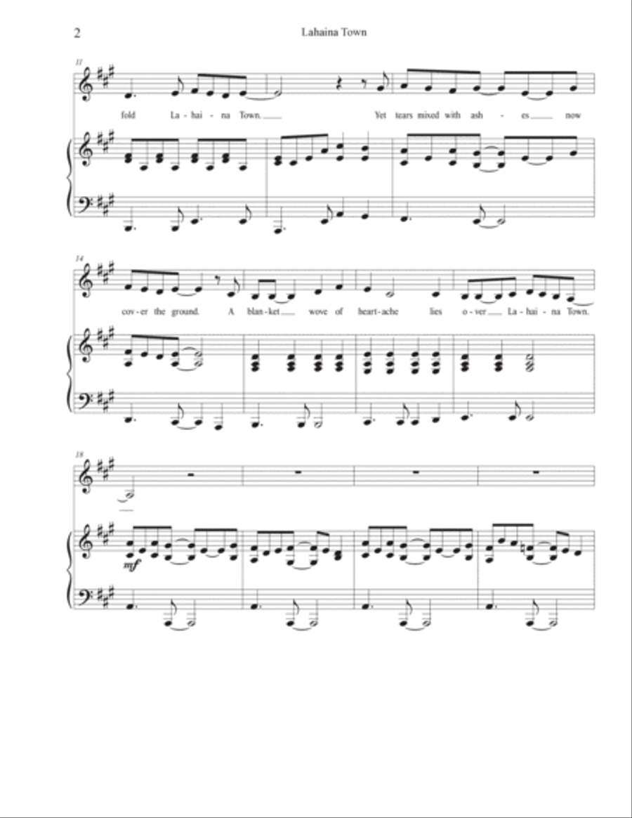 Lahaina Town Lahaina Town 4-Part scores gallery preview page 4