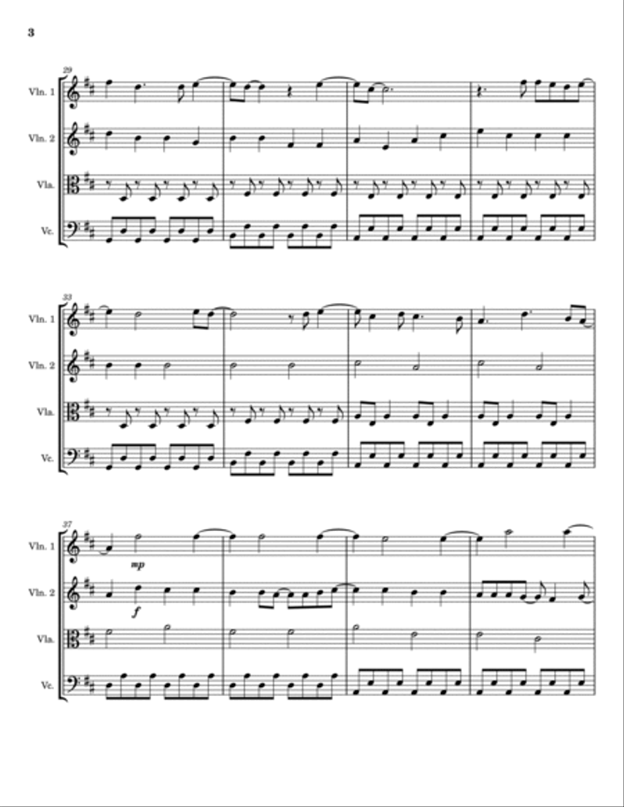 Cough Syrup String Quartet scores gallery preview page 3