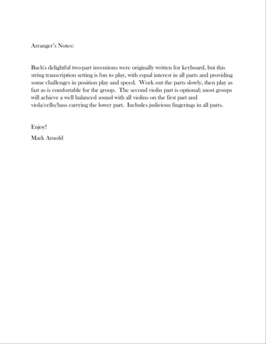 Two Part Invention #8 Set of Parts scores gallery preview page 2