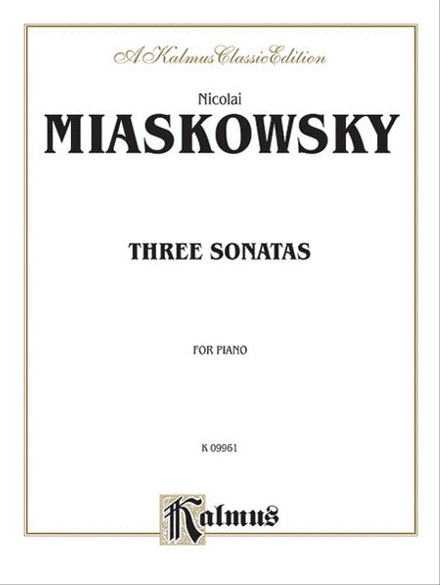 Three Sonatas Piano Solo scores gallery preview page 1