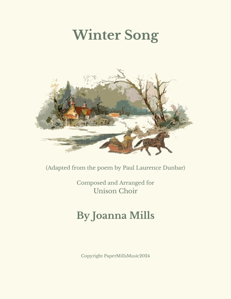 Winter Song (For Unison Choir) image number null