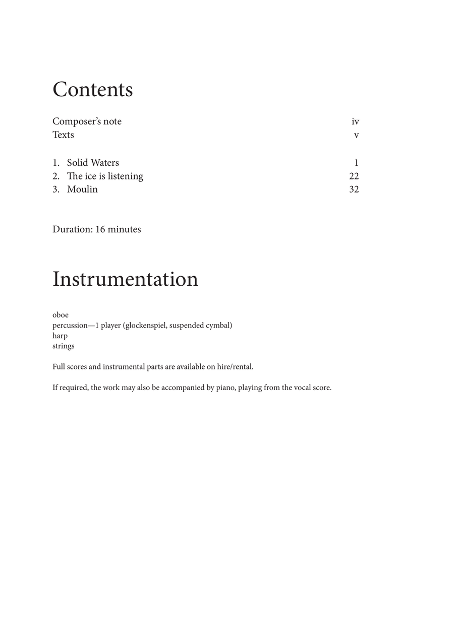 The Ice is Listening Score scores gallery preview page 3