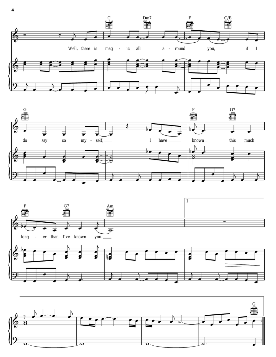 Rooms On Fire Piano, Vocal, Guitar scores gallery preview page 4