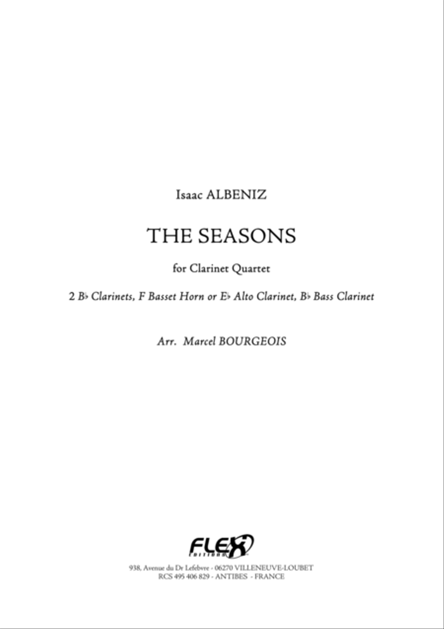 The Seasons Clarinet Quartet scores gallery preview page 1