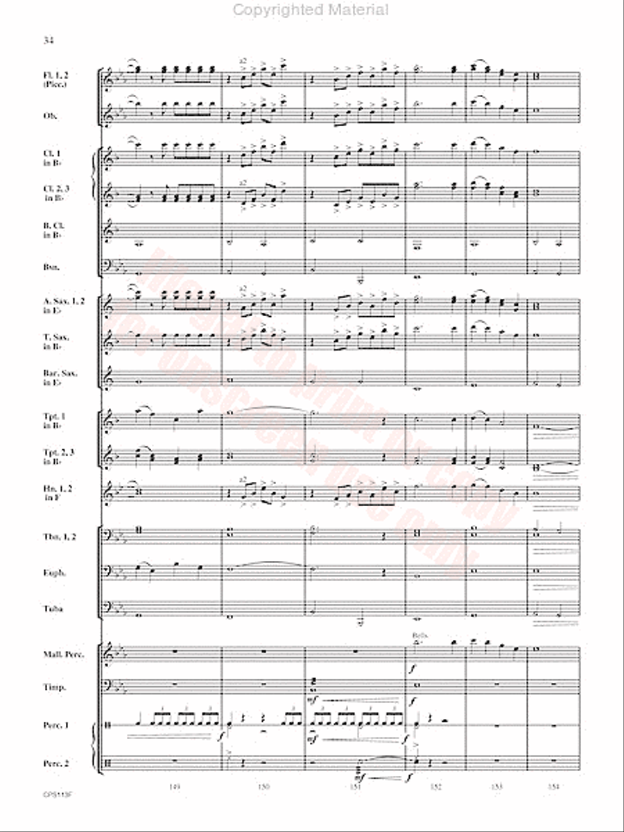 Converse Fantasy Concert Band scores gallery preview page 35