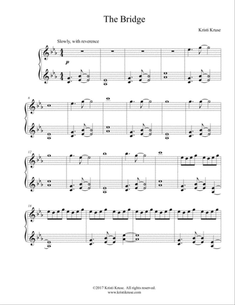 The Bridge Piano Solo scores gallery preview page 2