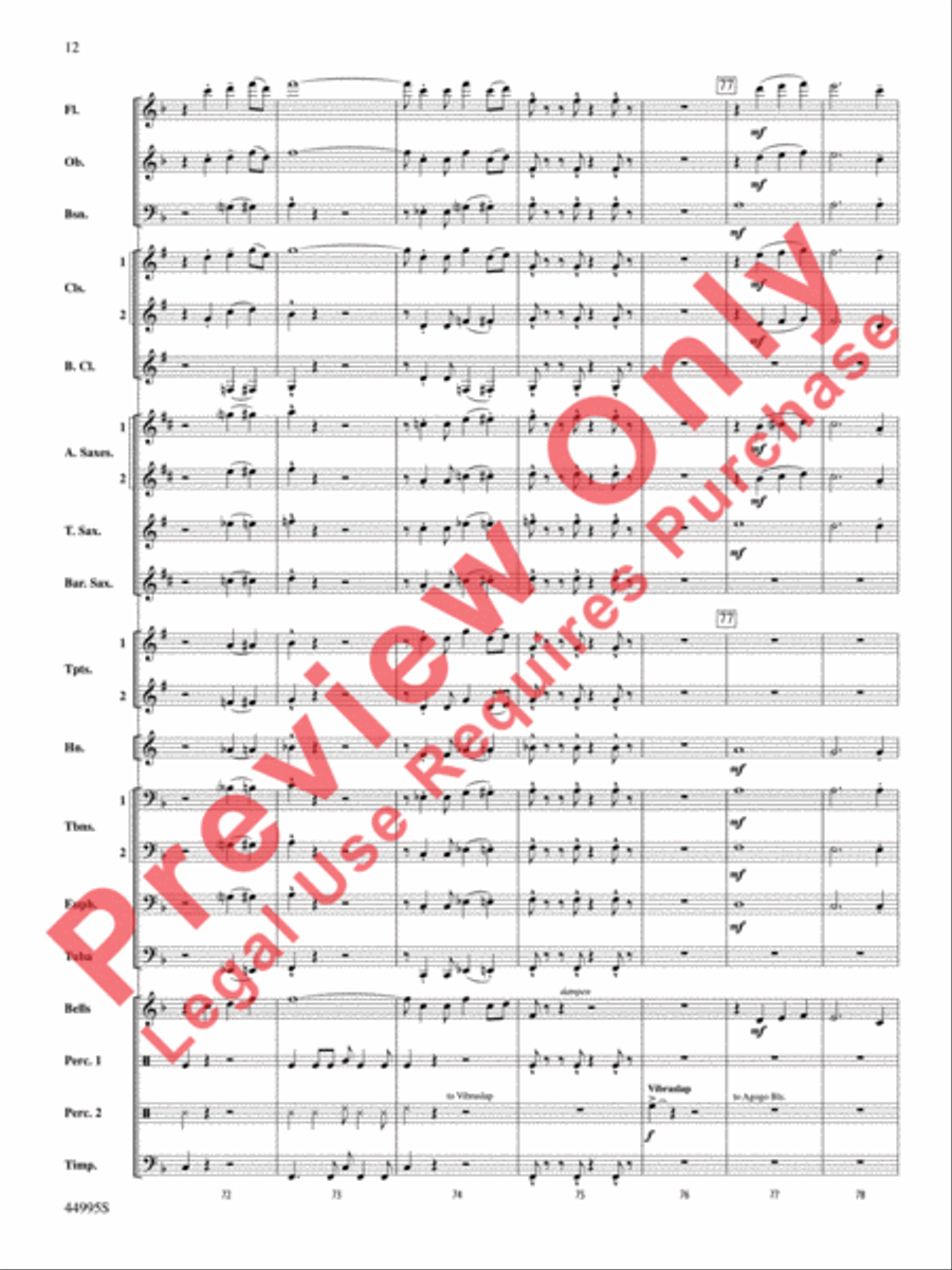 Djembe Laya Concert Band scores gallery preview page 13