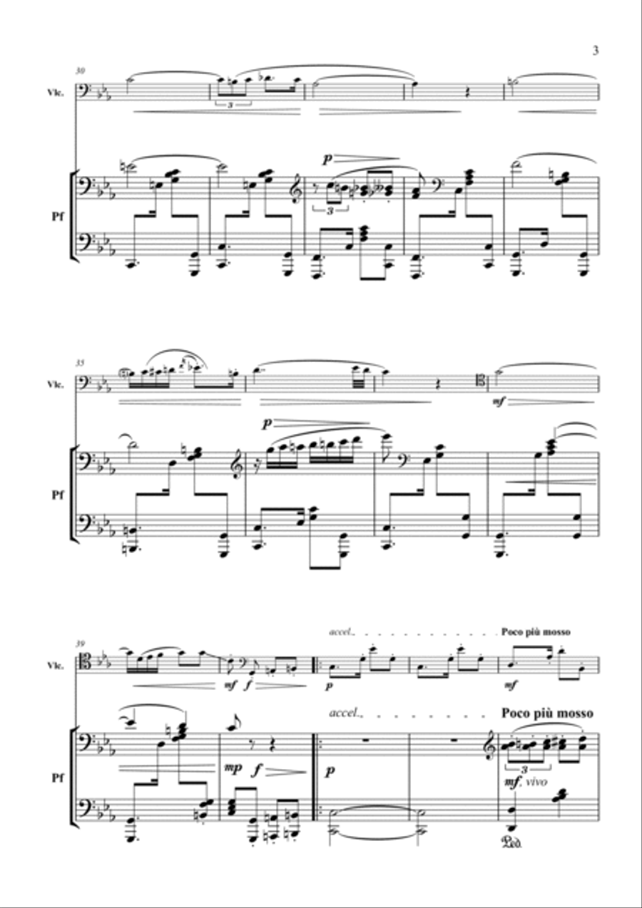 Flores de Romana (for Cello and Piano) Piano scores gallery preview page 4