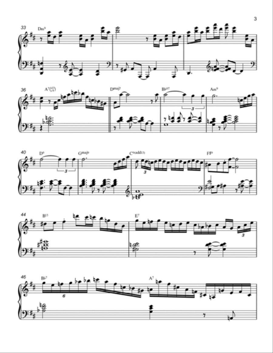 Wave Piano Solo scores gallery preview page 3