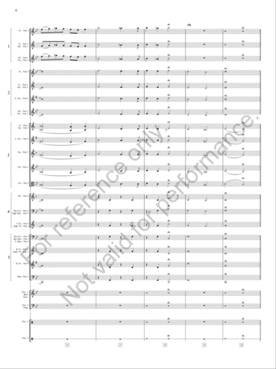 Stone Mountain Overture Concert Band scores gallery preview page 7