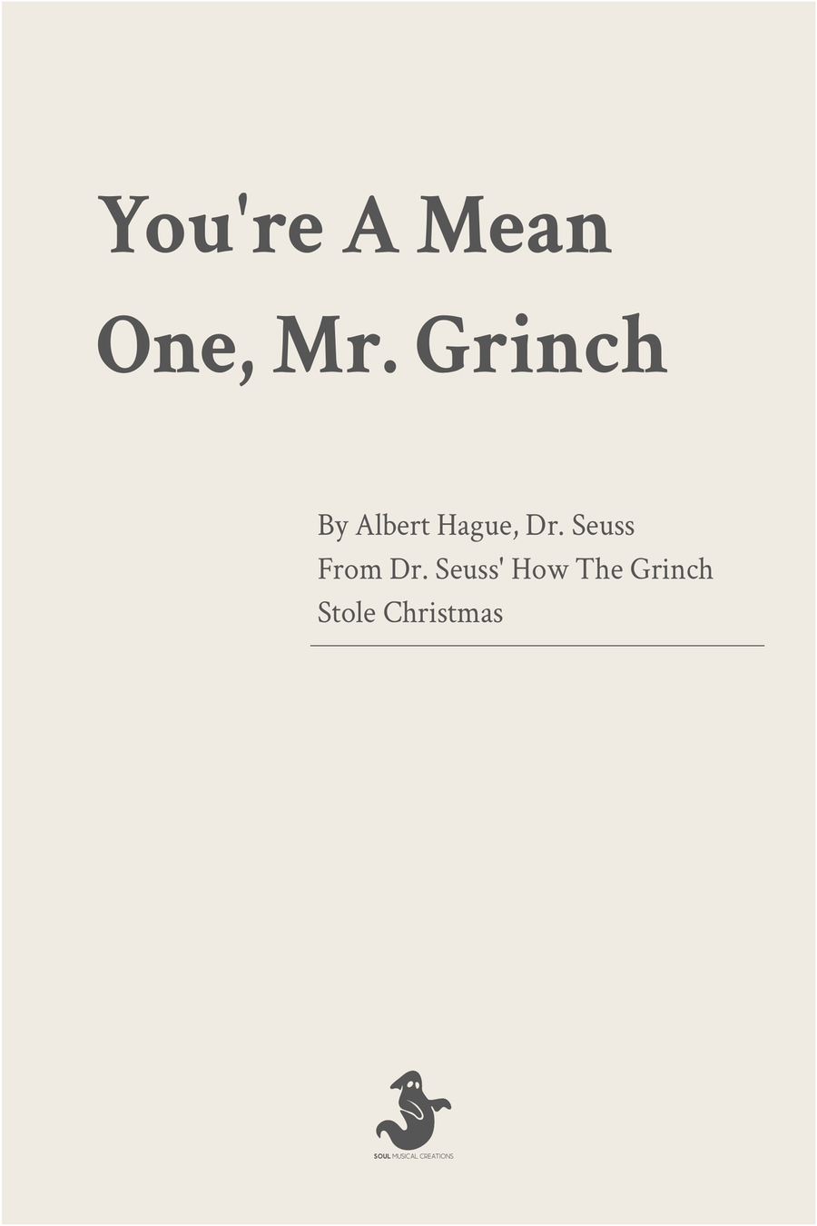 You're A Mean One, Mr. Grinch Piano scores gallery preview page 1