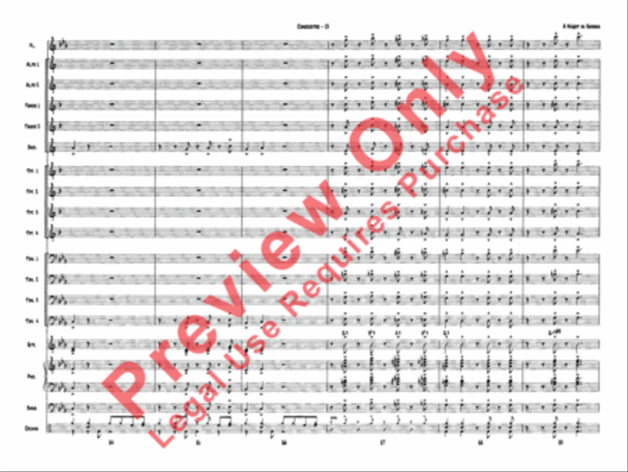 A Night in Havana Jazz Ensemble scores gallery preview page 16