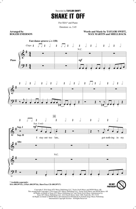 Shake It Off (arr. Roger Emerson)