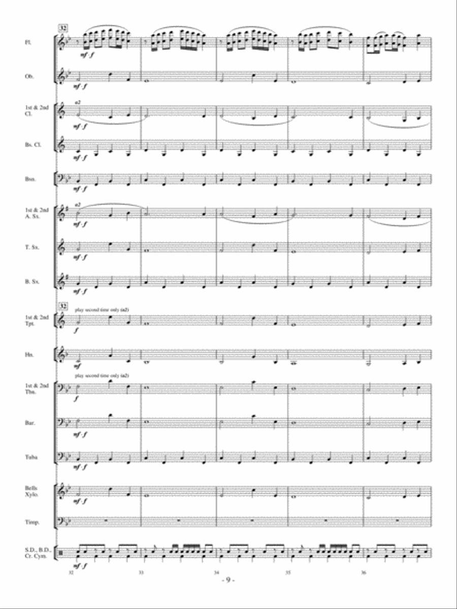 Three Ring Circus Concert Band scores gallery preview page 8
