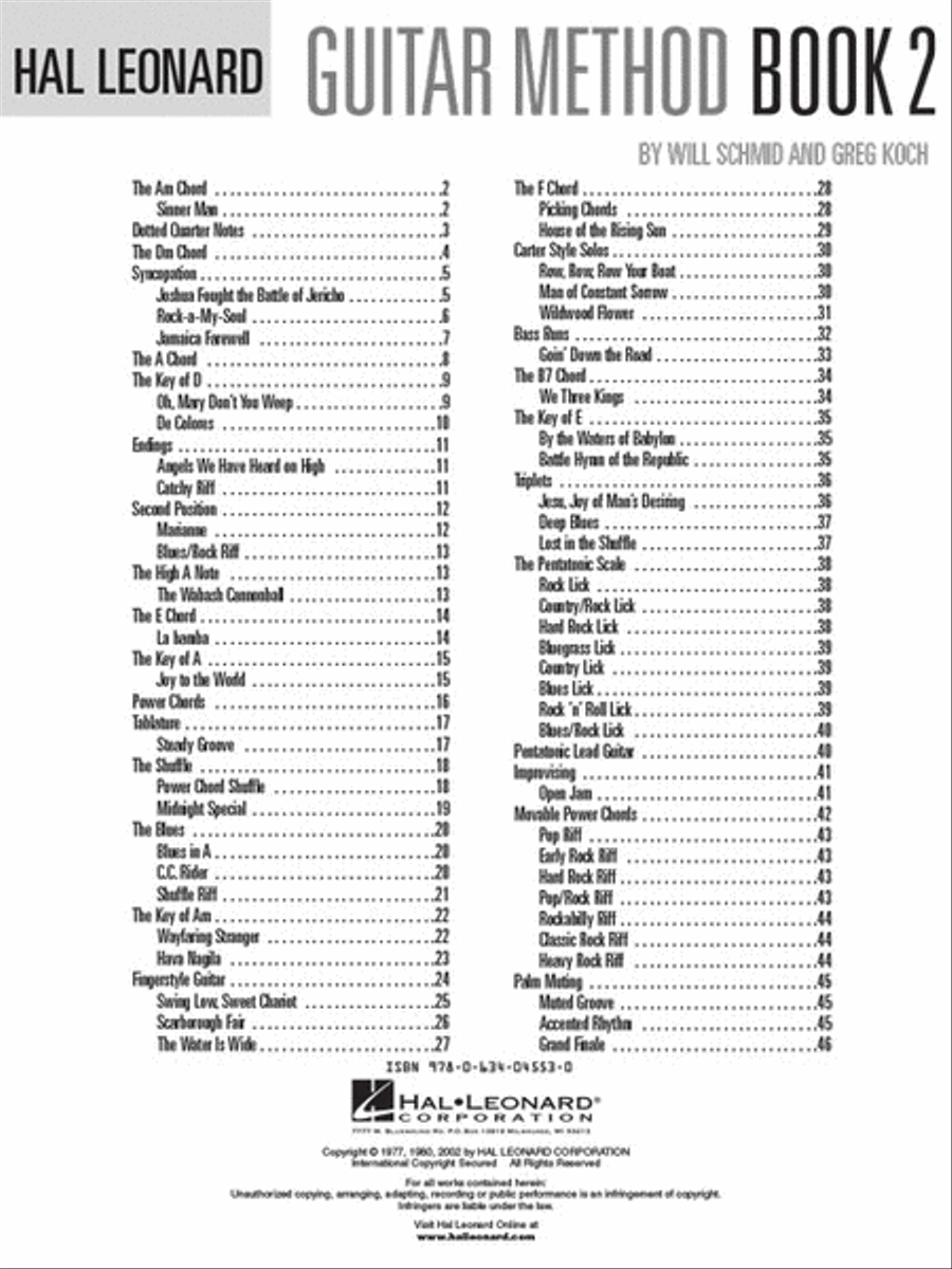 Hal Leonard Guitar Method Book 2 - Second Edition Guitar scores gallery preview page 2
