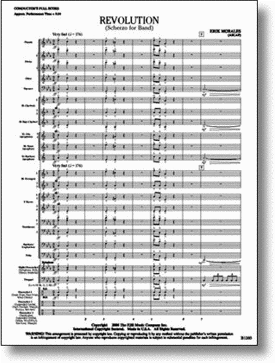 Revolution Revolution Concert Band scores gallery preview page 1