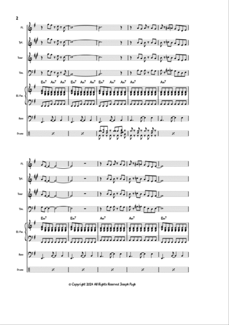 Behind The Sign (Jazz Band) Jazz Ensemble scores gallery preview page 2
