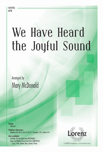 We Have Heard the Joyful Sound image number null