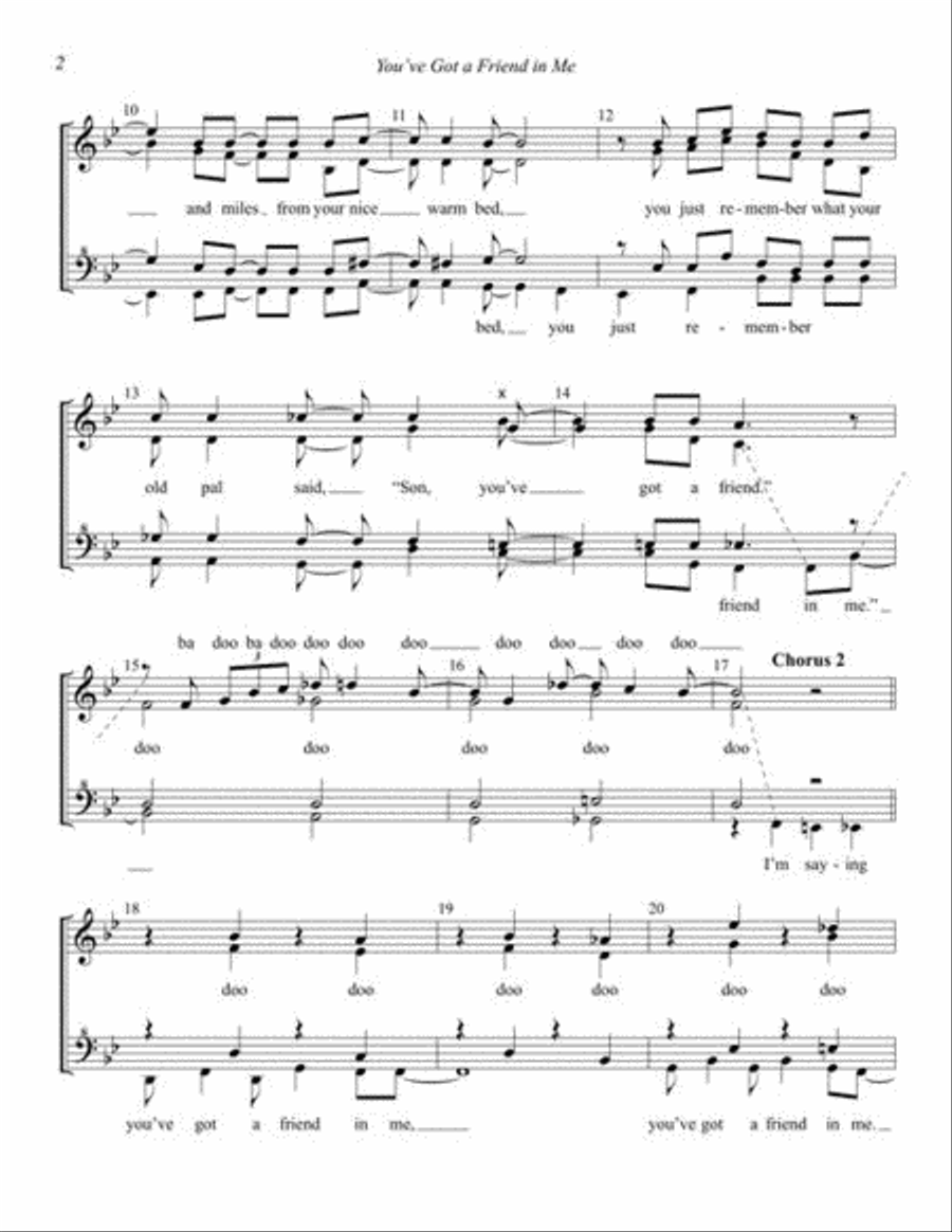 You've Got a Friend in Me SSAA scores gallery preview page 4