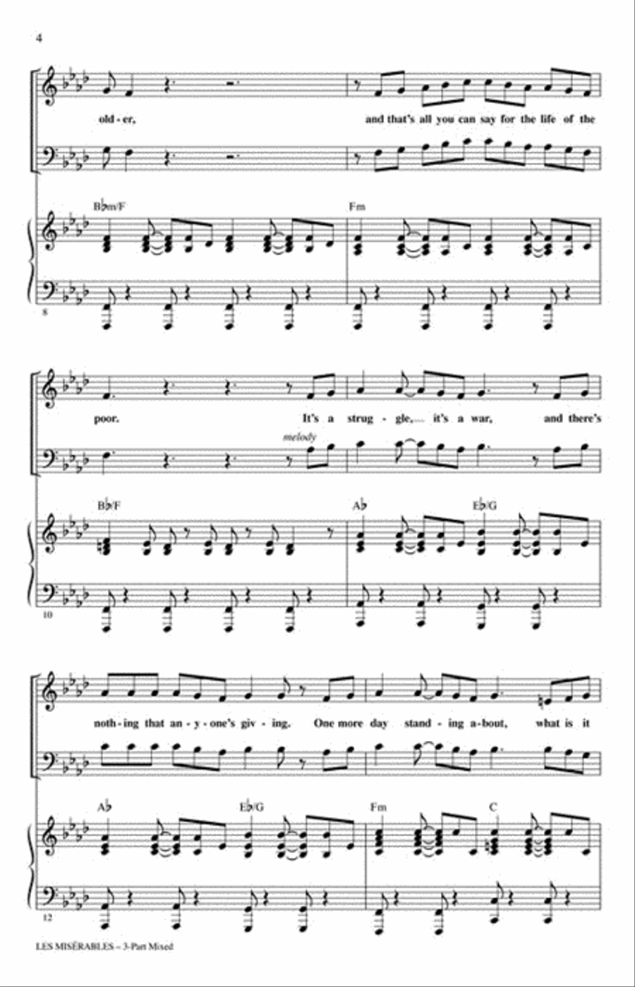 Les Misérables 3-Part scores gallery preview page 3