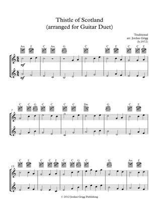 Thistle of Scotland (arranged for Guitar Duet)