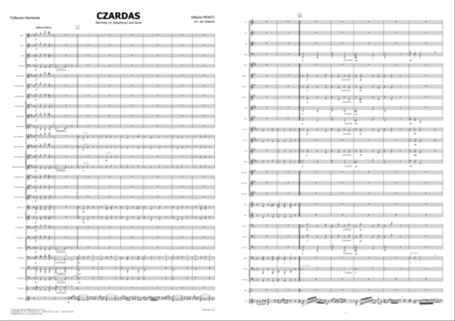 Czardas For Xylophone Concert Band scores gallery preview page 4
