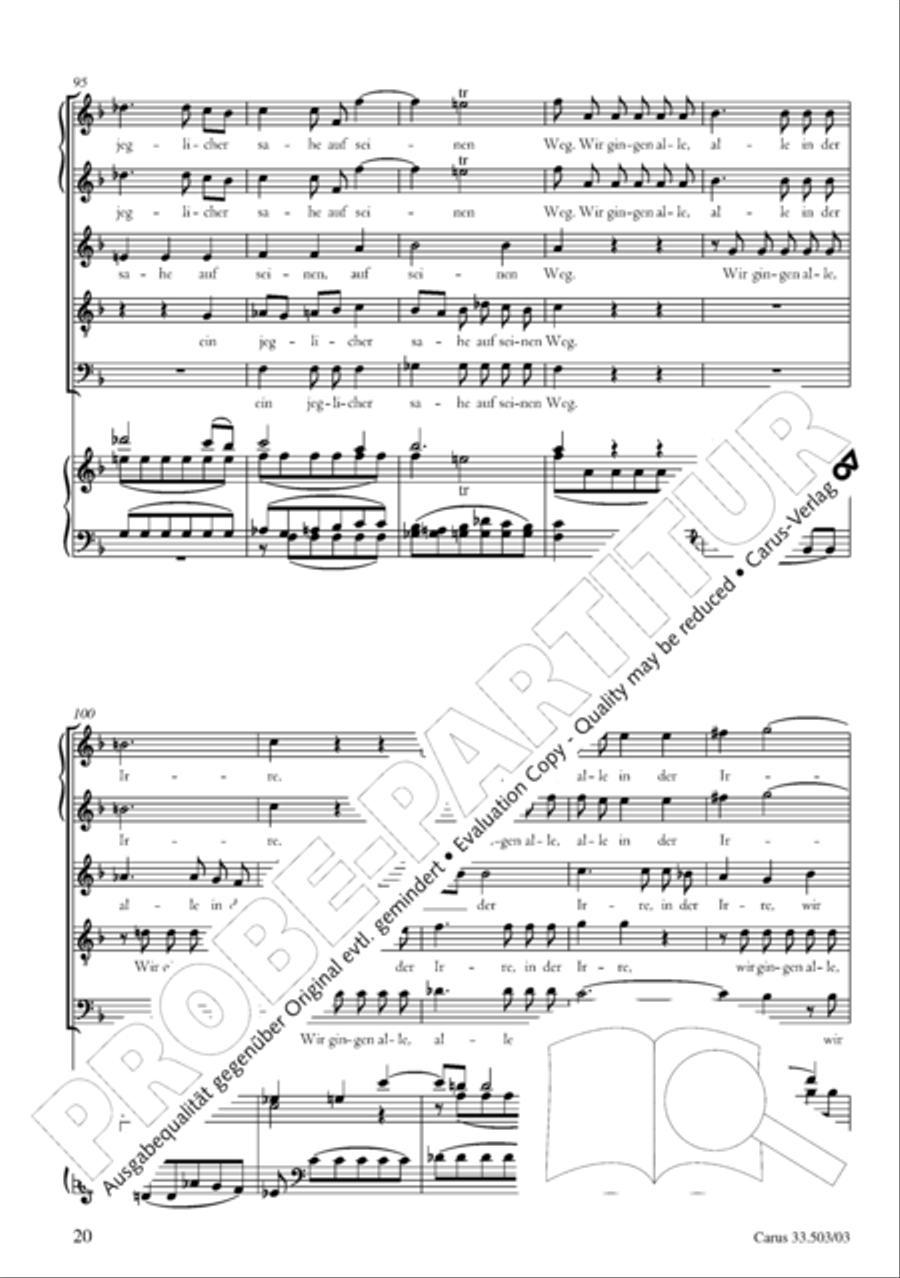 Passion according to St. Matthew (Passions-Musik nach dem Evangelisten Matthaus) SSATB scores gallery preview page 21