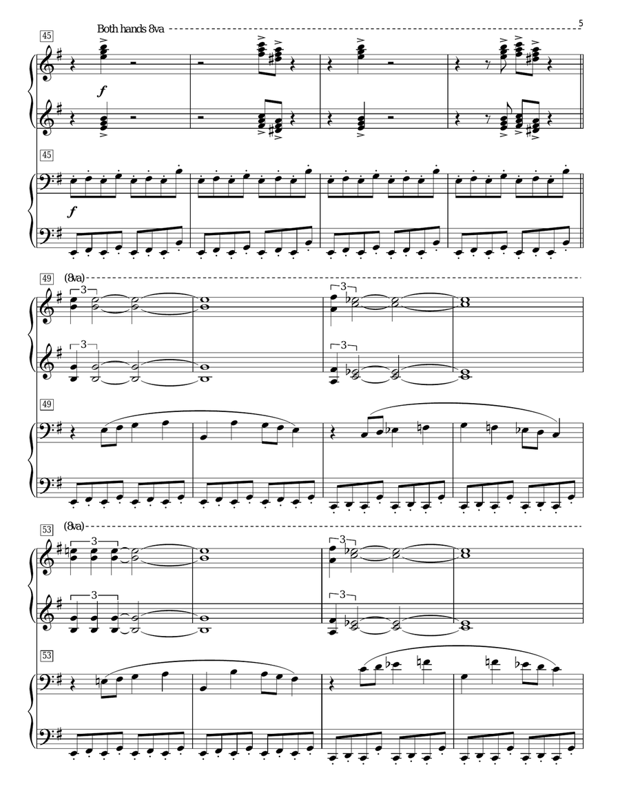 Duel Of The Fates (from Star Wars: The Phantom Menace) (arr. Phillip Keveren) Piano Duet scores gallery preview page 5