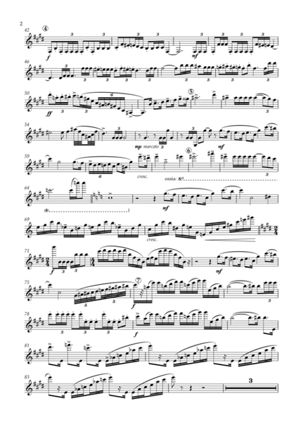 S. Prokofiev - Flute Sonata in D, Op. 94 arranged for clarinet and piano (Solo Part Only)