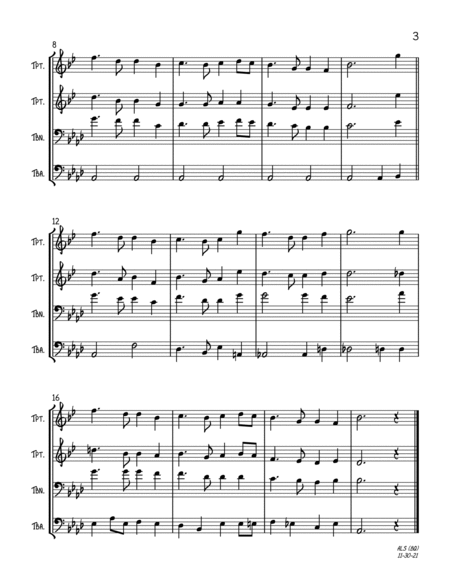 Auld Lang Syne (Brass Quartet) image number null