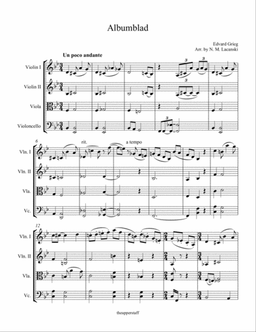 Albumblad String Quartet scores gallery preview page 2