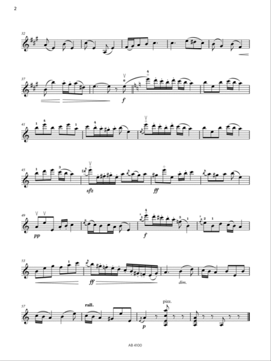 In a Spanish Garden (Grade 6, C3, from the ABRSM Violin Syllabus from 2024) Violin Solo scores gallery preview page 2