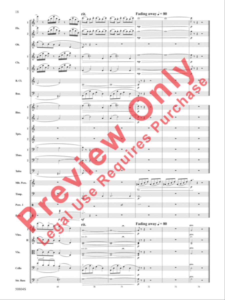A Childhood Remembered Full Orchestra scores gallery preview page 19