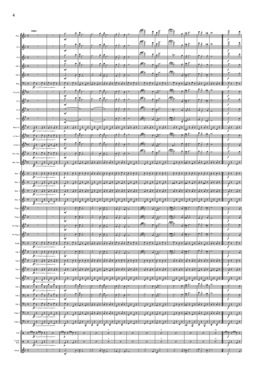 Lyuk, lyuk March Concert Band scores gallery preview page 6