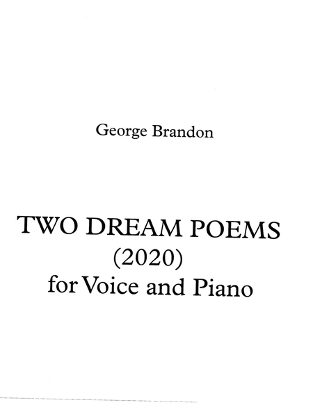 Two Dream Poems (2020) for Soprano and Piano