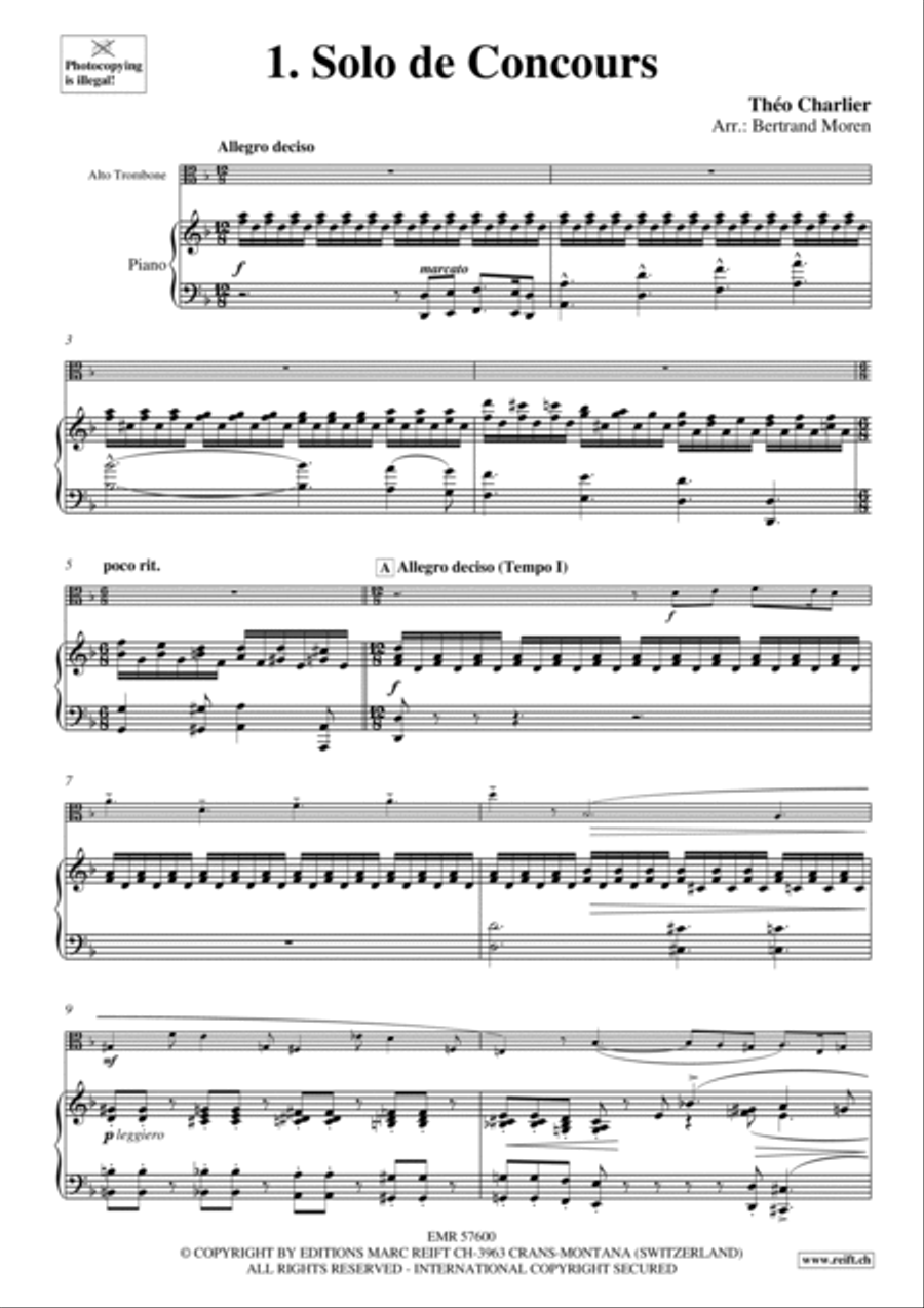 1. Solo de Concours 1. Solo de Concours Piano Accompaniment scores gallery preview page 4