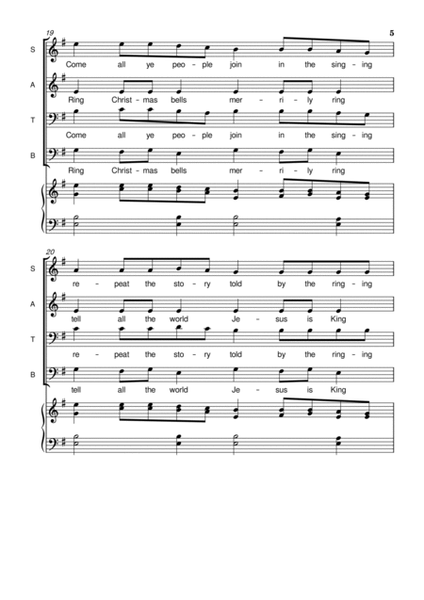 Ring Christmas Bells (Schedryk) - Mixed Choir - SATB - Arr. Forevergreens Music image number null