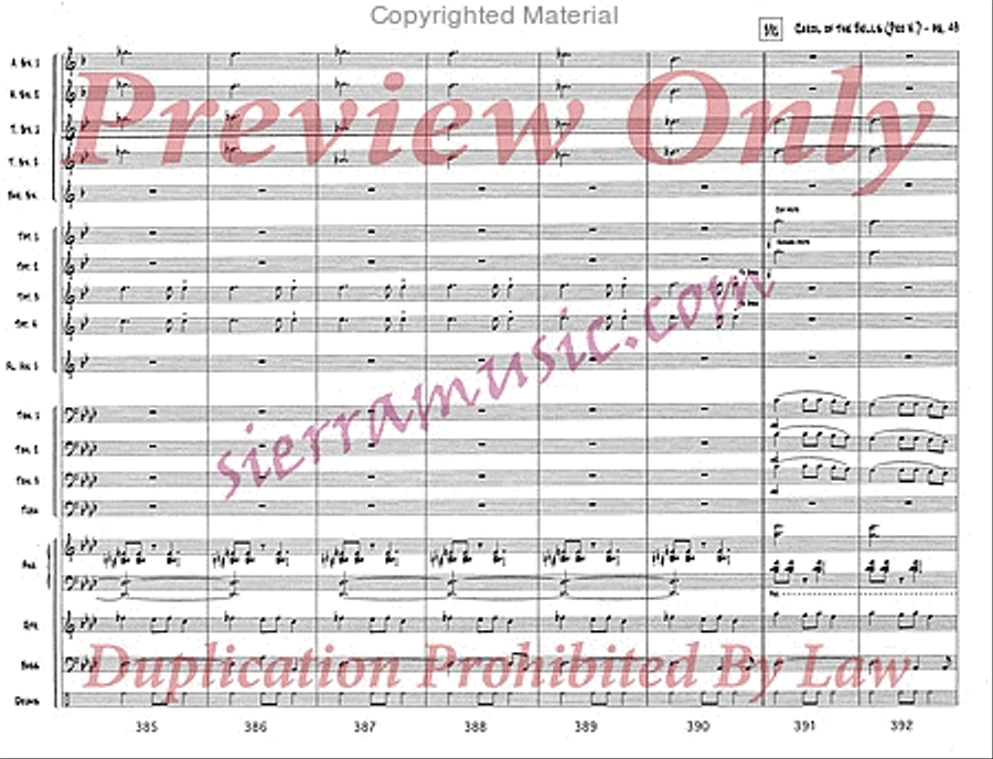 Carol of the Bells (pro) Jazz Ensemble scores gallery preview page 50