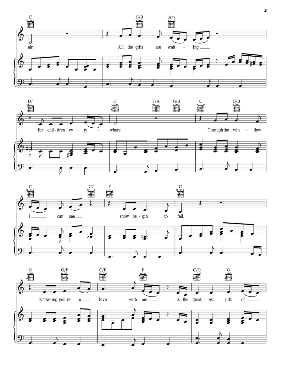 The Greatest Gift Of All Piano, Vocal, Guitar scores gallery preview page 3
