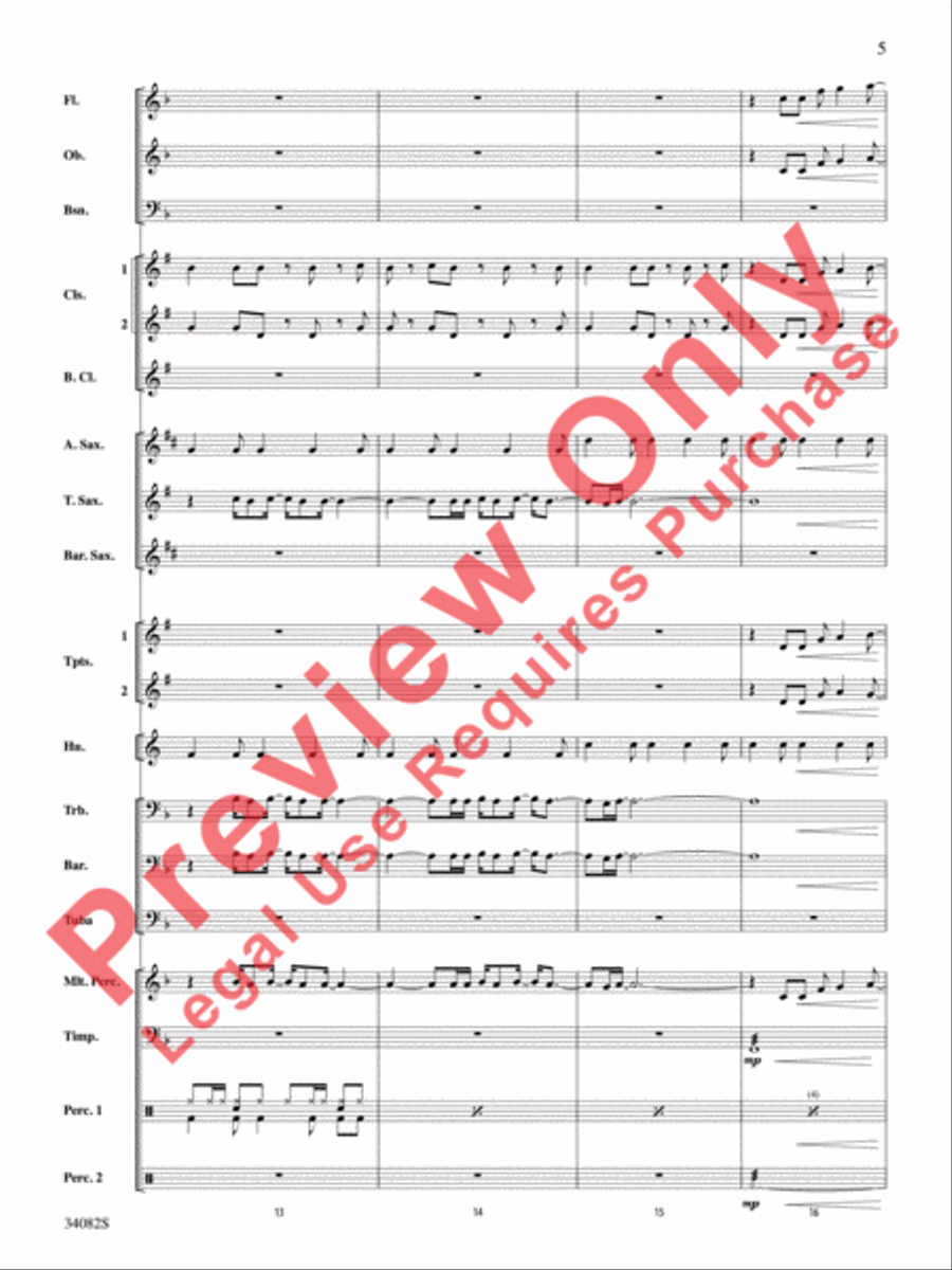 Just the Way You Are (Amazing) Concert Band scores gallery preview page 6