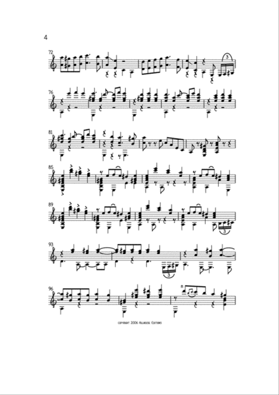 La Cumparsita Classical Guitar scores gallery preview page 5